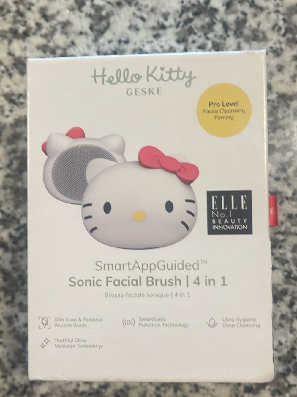 Hello Kitty Geske Sonic Facial Brush - White with Pink Bow